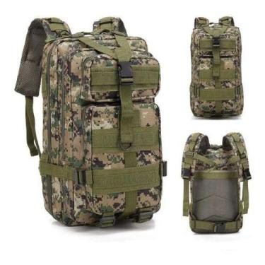Imagem de Mochila Tática Reforçada Militar Camuflada 30l - Tem Tudo OnLine, Verd