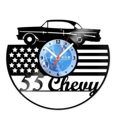 Imagem de Relógio De Parede Disco Vinil Carros - Chavy 55 - VCA-038 - Modernarte