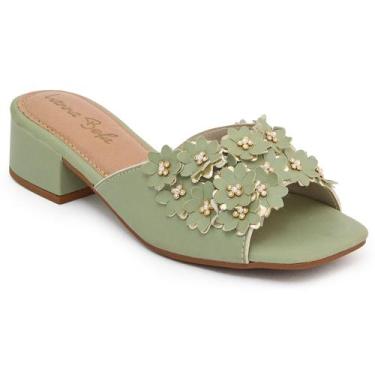 Imagem de Sandália Salto Bloco Médio Saltinho Delicado e Confortável - Lanna Bel