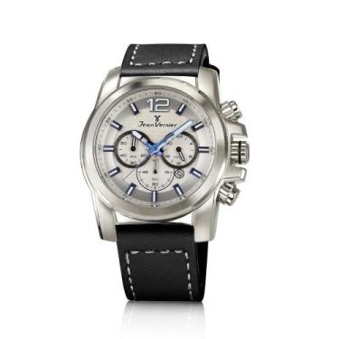 Imagem de Relógio Pulso Jean Vernier Analógico Masculino JV00188, Preto+Azul