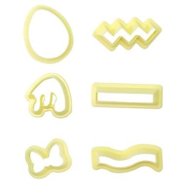 Imagem de Kit Cortadores de Páscoa Ovos Decorados c/ 6 pcs - Blue Star