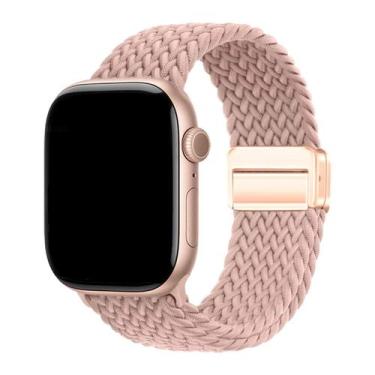 Imagem de Pulseira Nylon Trançada Magnética Compatível com Apple Watch - Baú do 