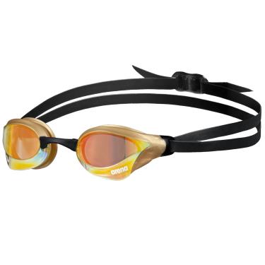 Imagem de arena Óculos De Natação Unissex Cobra Core Swipe Antiembaçamento Para Homens E Mulheres Lentes Espelhadas De Policarbonato, Cobre Amarelo/Dourado