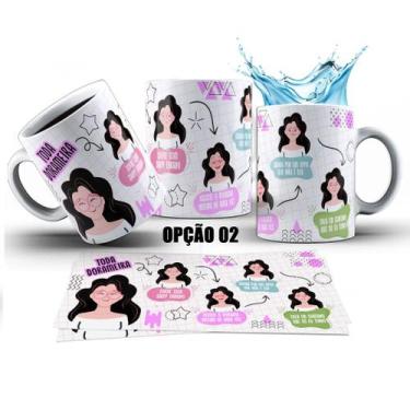 Imagem de Caneca 325ml Sou Dorameira Dorama K-Drama Toda Dorameira - LARANJA E M