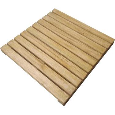 Imagem de Deck De Madeira Piscina Box Banheiro Capacho 117x78 cm Pintado NeonX, 