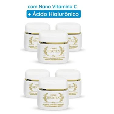Imagem de Creme Risotex Antissinais , Clareador e Hidratante Original 40g Kit C/