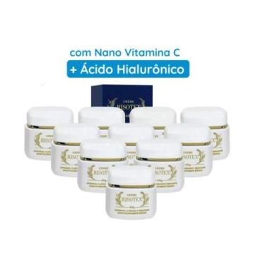 Imagem de Creme Risotex Antissinais , Clareador e Hidratante Original 40g Kit C/