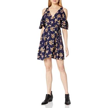 Imagem de Angie Vestido feminino tamanho único ombro vazado, Azul marino, P