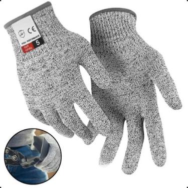 Imagem de Par de Luvas Anti Corte Culinária Resistente Multiuso Proteção Profiss