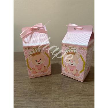 Imagem de Kit 10 Milk Ursa Princesa - Ursinha Realeza - Shape Festas