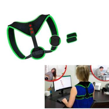 Imagem de Corretor Postural Colete Ajustável 3 Imãs Magnético Unissex - Importad