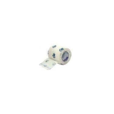 Imagem de Ataduras flex 5cm x 2m - PETFLEX, BRANCA C/PATINHAS