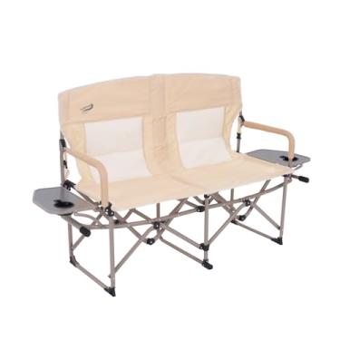 Imagem de Camphor Designs Cadeira de acampamento dobrável portátil resistente para adultos com enchimento | para atividades ao ar livre e esportes, mochila, praia, gramado, caça, bagagem, pesca | Suporta 181 kg