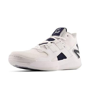 Imagem de New Balance Tênis unissex adulto FuelCell Coco V1 Hard Court, Branco/Eclipse/Raposa do Ártico, 10 Wide Women/8.5 Men