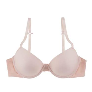 Imagem de Undies.com Sutiã push-up feminino de microfibra com abas e aro Oh Darling Demi, Arenito, 36D