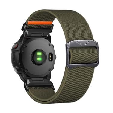 Imagem de Pulseiras Esportiva Compatíveis com Garmin Fenix 5X GPS/Fenix 5X Puls Macio Nylon de Elásticas Trançada com Ajustável Respirável Pulseira de Substituição para Garmin Fenix 5X/Fenix 5X Puls Band (E)