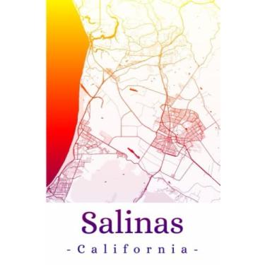 Imagem de Salinas California: Your city, your region, your home! | Composition Notebook 6x9 plaid 120 pages