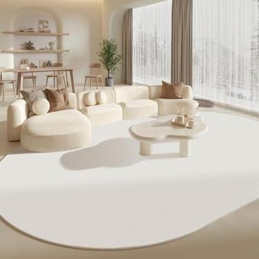 Imagem de Tapete para sala de estar, quarto, cabeceira, tapete, off-white, cor sólida, curto, veludo, cama, frente, pés, tapetes, YM2471, QT, A, 200X250CM