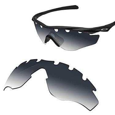Imagem de Glintbay Lentes de óculos de sol de substituição 100% precisas para armação Oakley M2 ventilada OO9212 - Cinza degradê polarizado