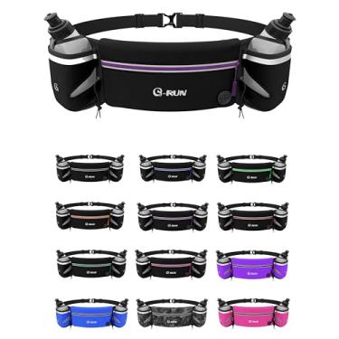 Imagem de Q-RUN Cinto de hidratação para corrida, Roxa, Large 34-50 inches, 283 g