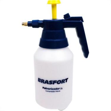 Imagem de Pulverizador Brasfort Domestico Compressao Previa 1 Litro 7911, Azul