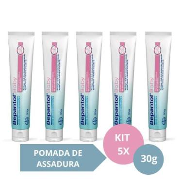 Imagem de Kit com 5 Cremes Pomada de Assadura 30gr Cada - Bepantol