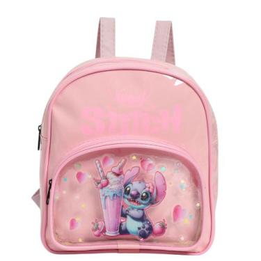 Imagem de Mochila Infantil Feminina Stitch Costas Pequena Creche - Plike