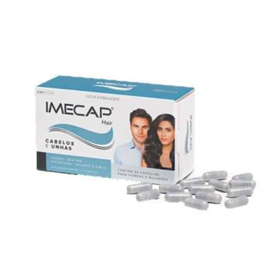 Imagem de Imecap Hair Antiqueda C/60 Cápsulas - Cabelos E Unhas - FQM