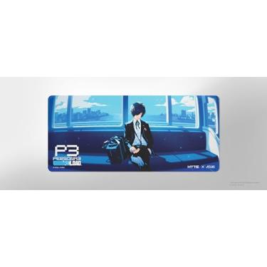Imagem de HYTE Train Deskpad - Persona 3 Reload Official Mousepad - Arte licenciada personalizada com Atlus - Mouse antiderrapante para jogos grande - Azul