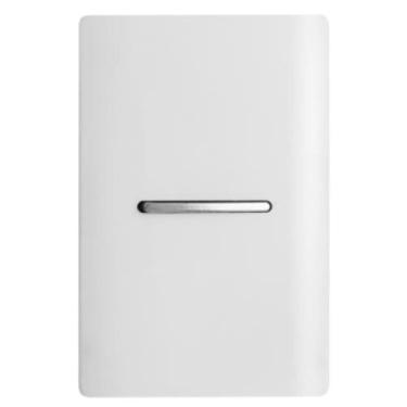 Imagem de Cj Interruptor Pulsador Campainha Horizontal Suporte 4X2