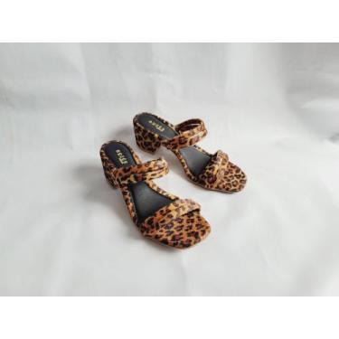 Imagem de Tamanco Feminino Sandália Saltinho Médio Confortável - Rozes Shoes, On