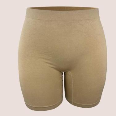 Imagem de Kit 3 Bermuda Plus Size Segunda Pele Cintura Alta Zee Rucci, Bege, G1