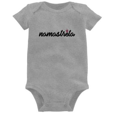Imagem de Body Bebê namastreta - Foca na Moda, Cinza, GG