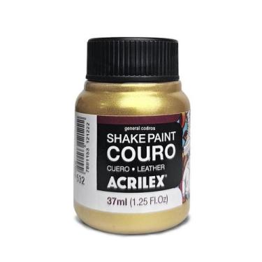 Imagem de tinta para couro ouro shake paint sapatos e jaquetas - general couros