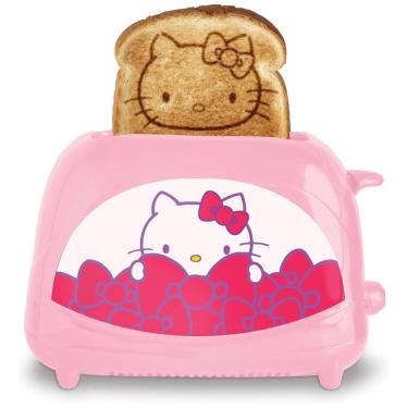 Imagem de Torradeira 2 Fatias com Tema Hello Kitty e Termostato Ajustável, 110V 700W, Uncanny Brands, Rosa