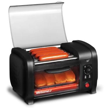 Imagem de Torradeira para Cachorro Quente, Produz 4 por Vez, 110V 210W Elite Gourmet, Preta