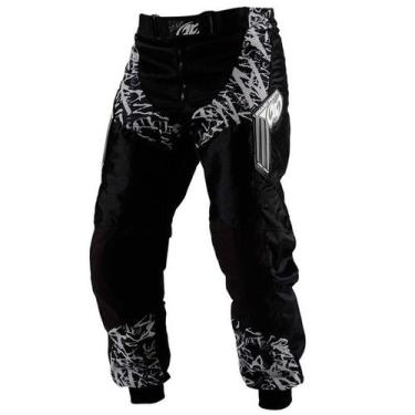 Imagem de Calça Piloto Motocross Trilha Enduro Adulto Pro Tork Insane Black Ofer