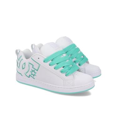 Imagem de DC Shoes Tênis feminino Court Graffik, Branco/Aqua, 37