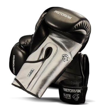 Imagem de Kit Luva De Boxe/Muay Thai Pretorian Elite Com Bandagens 3.5M - 16OZ, 