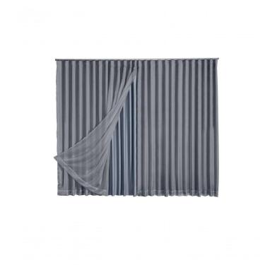 Imagem de Cortina Blackout Com Voil 6,00x2,30 Para Trilho Duplo Palha