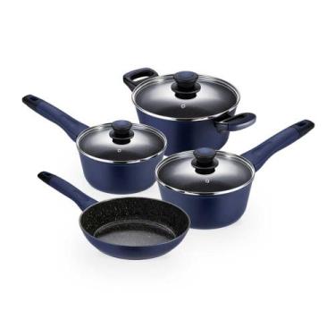 Imagem de Jogo de Panelas para Indução 4 peças Everyday Azul - Oxford