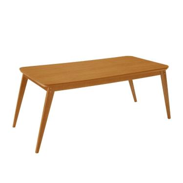 Imagem de Mesa de Jantar Copper 180cm Madeira Tampo Canto Copo Moderna Mobília