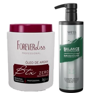 Imagem de Forever Liss Botox Argan 900g + Wess Balance Cond. 500ml
