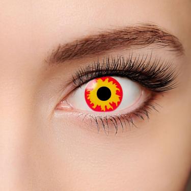 Imagem de Lente Contato Flamejante Halloween Abrakadabra Fantasias