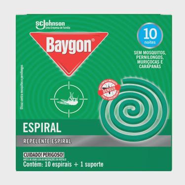 Imagem de Repelente Espiral Baygon com 10 Unidades e 1 Suporte
