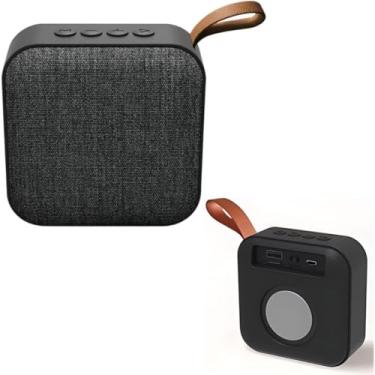 Imagem de Mini Caixa de som bluetooth caixinha de som Portatil Resistente á agua, chuva,USB, pega cartao de memoria TF (preto)