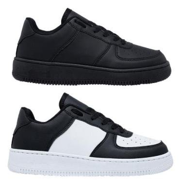 Imagem de Kit 2 Pares Tênis Casual Sneakers Moda Blogueira Unissex - Simon Verga
