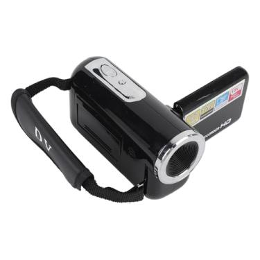 Imagem de Câmera de Vídeo de Zoom Digital 16x, Câmera de Vídeo de 1080p 16mp Com Tela de 2 Polegadas, Câmera de Câmera Anti Shake Dv para Viagem, Registro do Campus (Preto)