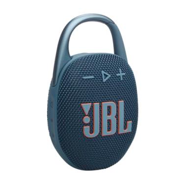 Imagem de JBL Clip 5, altifalante sem fios portátil com Bluetooth, resistente à água e ao pó IP67, até 12 h de reprodução e muito mais, com Playtime Boost ativado, azul