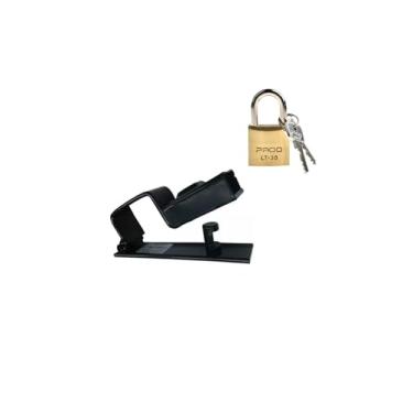 Imagem de Trava Tranca Para Portao Nº 10 Com Cadeado Segurança